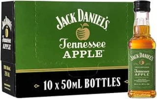 10 miniaturas Jack Daniel's Tennessee Apple Whiskey Old Nº7 de 5 cl por 16,60€