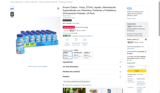 Ensure Clásico Fresa por $655 | Oferta Amazon