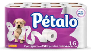 Papel Higiénico Pétalo 16 rollos por $64 | Mercado Libre