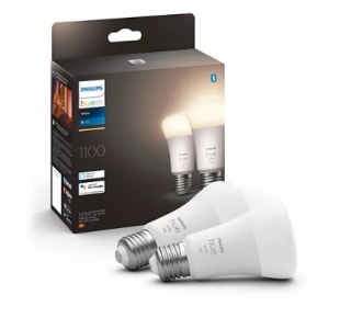2 ampoules LED connectées Philips Hue White E27 75 W à 18€