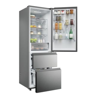 Frigorífico Combi Haier HTW3618ENMG, No Frost, 185 cm, 360 L, 3 Cajones por 399,20€