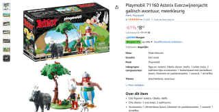 Playmobil 71160 Asterix Everzwijnenjacht gallisch avontuur voor €8,63 bij Amazon BE