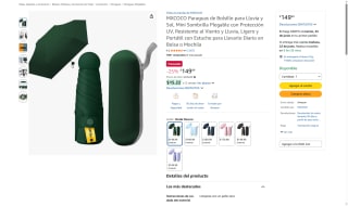 Paraguas MXCOCO por $150 | Oferta Amazon