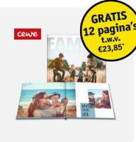 Gratis 12 extra pagina's bij je CEWE fotoboek bij Kruidvat