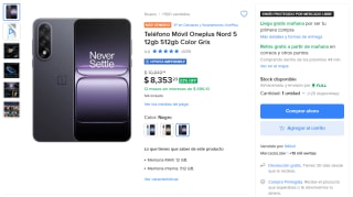 OnePlus Nord 5 512GB por $6,590 | Mercado Libre (BBVA)