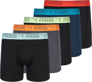 Puma 5 Pack Performance Boxer Briefs Ropa Interior de Hombre por 21.98€