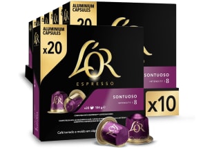 L'Or Espresso Cápsulas de café Sontuoso intensidad 8 caja de 200 unidades por 53,99€