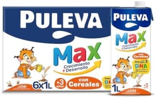 Puleva Max Leche de Crecimiento y Desarrollo con Cereales - Pack 6 x 1L a 5.37€