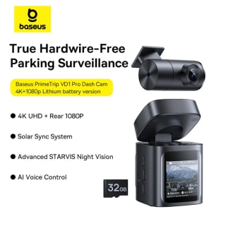 Baseus PrimeTrip VD1 Pro Dash Cam Lithium Battery 4K+1080p voor €79,99 bij Joybuy