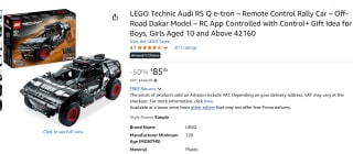 LEGO Audi RS Q e-tron voor €85 bij Amazon