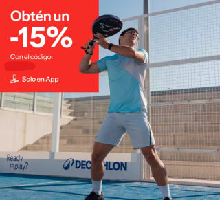 15% EXTRA descuento en artículos de pádel grandes marcas desde APP