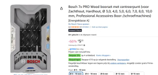 Bosch Profesional - PRO Wood boorset voor €5,03 bij Amazon