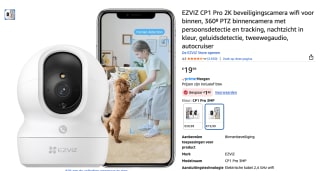 Ezviz beveiligingscamera voor binnen voor €18,99 bij Amazon