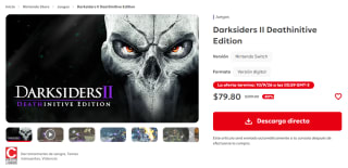 Darksiders II Deathinitive Edition por $80 en Nintendo