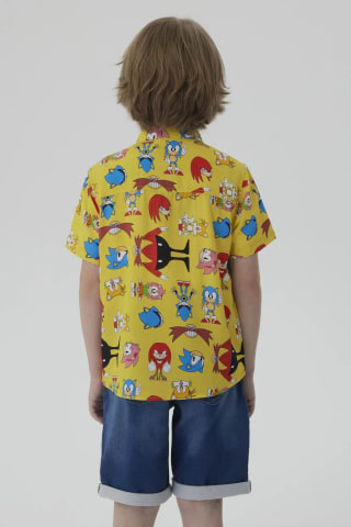 Camisa Sonic Amarilla Niños OFERTA $14.290 Solo en HollyConcept.com