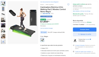 Caminadora Eléctrica 6 Km por $1,673 | Mercado Libre