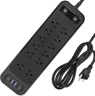Regleta USB 12 Enchufes 2 USB-C 2 USB por $197 | Amazon