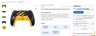 Control PlayStation 5 DualSense Wolverine Battle Yellow por $1,699 en Walmart