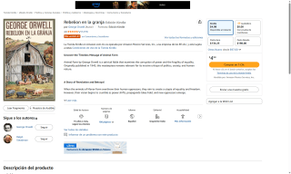eBook de Rebelión en la Granja por $5 | Amazon