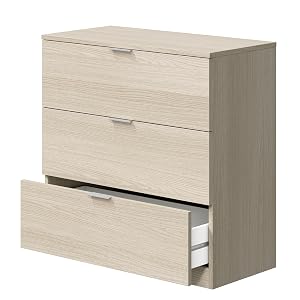 Cómoda 3 Cajones, 80x77x38 cm dormitorio por 49€