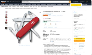 Navaja Victorinox Hiker Roja por $569 | Oferta Amazon