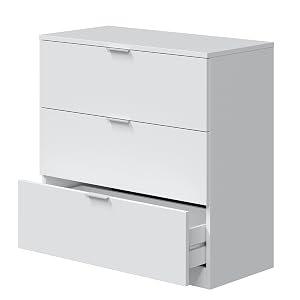 Cómoda 3 Cajones, 80x77x38 cm dormitorio por 49€