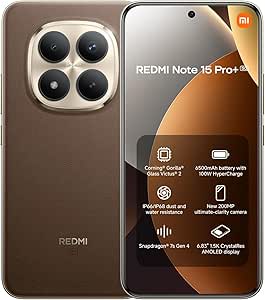 Móvil Xiaomi Redmi Note 15 Pro+ 5G de 8GB/256GB por 320€