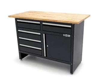 Établi HBM de 120 cm avec 5 tiroirs à 162,49€