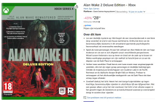 Alan Wake 2 Deluxe Edition - Xbox voor €28,52 bij Amazon