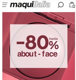Hasta -80% en Maquillaje About Face.