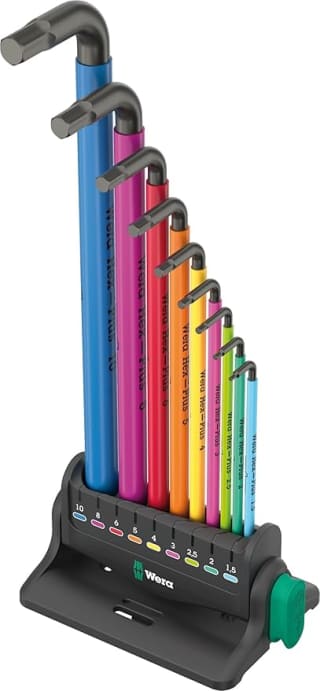 Wera 950/9 Hex-Plus Multicolour 3 Stiftsleutelset voor €34,99 bij Amazon