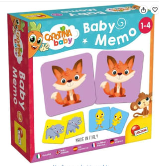 Lisciani - Carotina Baby - Memo de las Crías de Animales por 6.99€