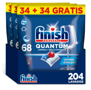 204 pastillas Finish Powerball Quantum por 27,84€