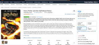 Harry Potter and the Half-Blood Prince voor €7