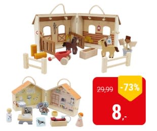 Houten Speelsets voor €8 bij Lobbes
