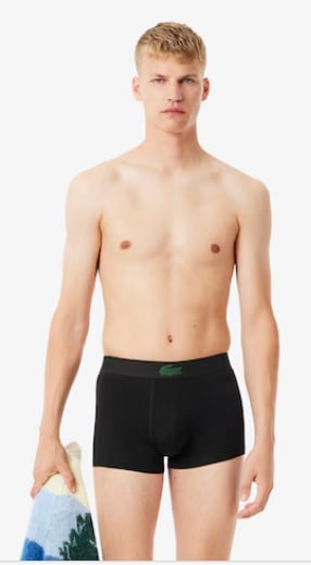 Lot de 3 boxers courts coton stretch à 43€