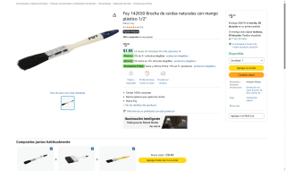 Brocha Cerdas Naturales 1/2" por $6 | Amazon