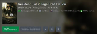 Resident Evil Village Gold Edition por $258 en Xbox