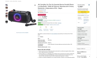 JBL PartyBox On-The-Go Essential por $3,499 | Oferta Amazon