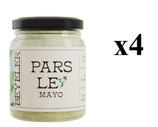 4 Botes de BEYELER Mayonesa Gourmet con Perejil 250ml, huevos camperos por 3.96€