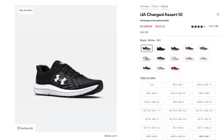 Tenis UA Charged Assert 10 por $650 | Under Armour