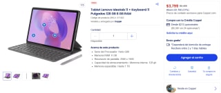 Tablet Lenovo Ideatab 11 128GB por $3,799 | Oferta Coppel