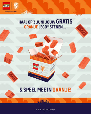 Gratis Doosje Oranje LEGO