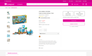 Lego Animal Crossing Avión 292 piezas por $569 | Oferta Liverpool