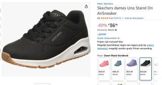 Skechers UNO STAND ON AIR - Zwart/wit voor €36 bij Amazon