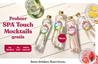Probeer gratis 0,5L SPA Touch Mocktails via cashback