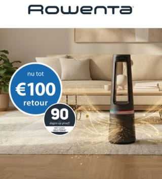 Tot €100 retour op geselecteerde Rowenta luchtreinigers