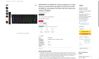 Teclado EPOMAKER WIN60 por $446 | Descuento Amazon
