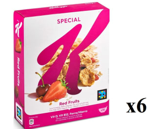 6 Paquetes de Kellogg's Special K Frutos Rojos 300g por 14.68€