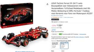 LEGO Technic Ferrari SF-24 F1 auto voor €139,99 bij Amazon
